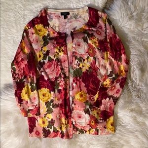 Talbots silk and cotton cardigan